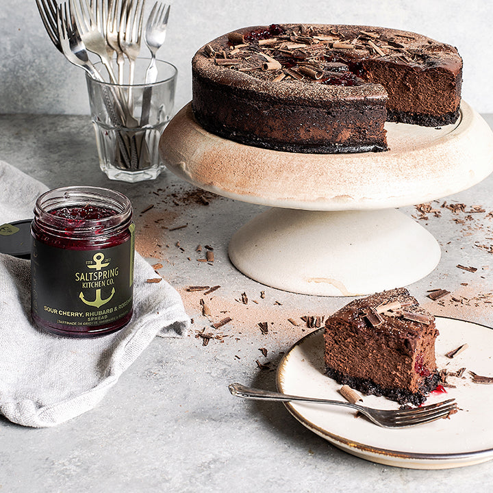 Chocolate Cherry Cheesecake – SaltSpring Kitchen Co.