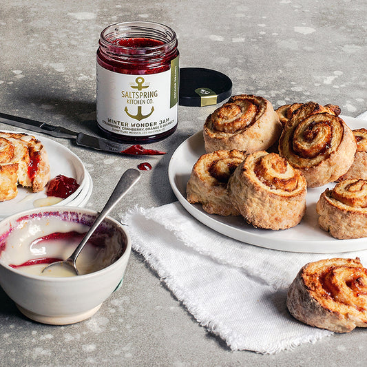Winter Spiced Scones with Orange Glaze
