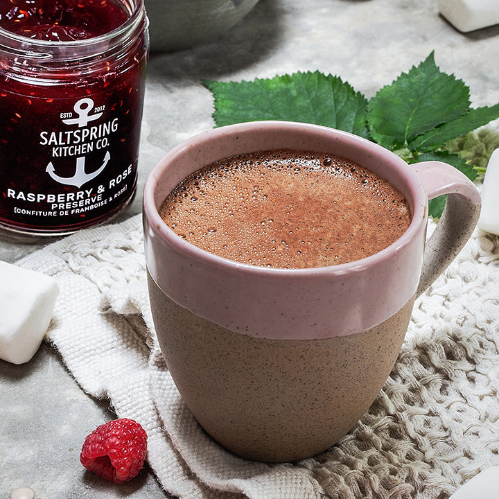 Decadent Raspberry &amp; Rose Hot Chocolate &ndash; SaltSpring Kitchen Co.