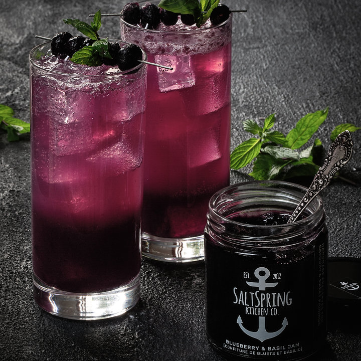 Blueberry Basil Mojito SaltSpring Kitchen Co