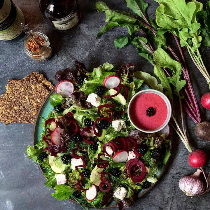 Beet & Blackberry Salad