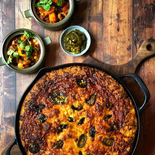Double Candied Jalapeño & Cheese Cornbread