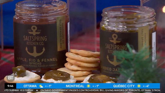 Salt Spring Kitchen Company makes an appearance on Breakfast Television.