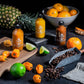 Salt Spring Kitchen Company Hot Sauce Collection with ingredients