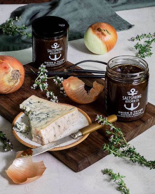 Salt Spring Kitchen Company Onion Thyme Savoury Spread with cheese and onions
